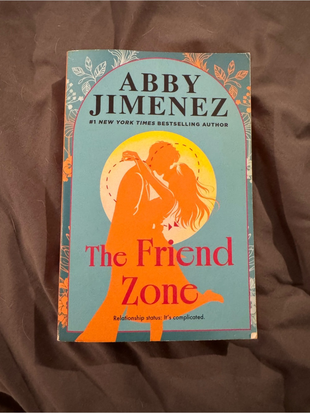 The Friend Zone by Abby Jimenez—Paperback Book - Blue & Orange